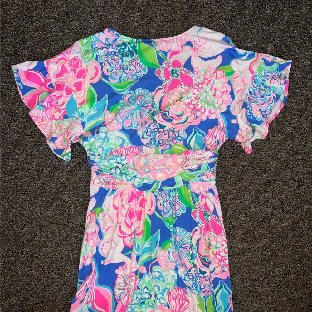 Lilly Pulitzer Jessi Midi Dress - Peony For Your Thoughts - Small - NWOT - Picture 2 of 4